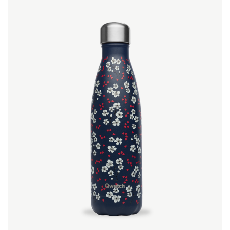 Bouteille isotherme Hanami Bleu 500ml © QWETCH