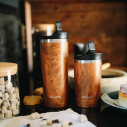 Travel mug isotherme Wood © QWETCH