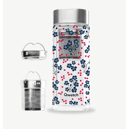 Théière Verre Hanami Bleu 320ml © QWETCH