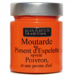 Moutarde Poivrons & ail au piment d'Espelette