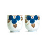 Tasses Yunomi Fleurs Bleues