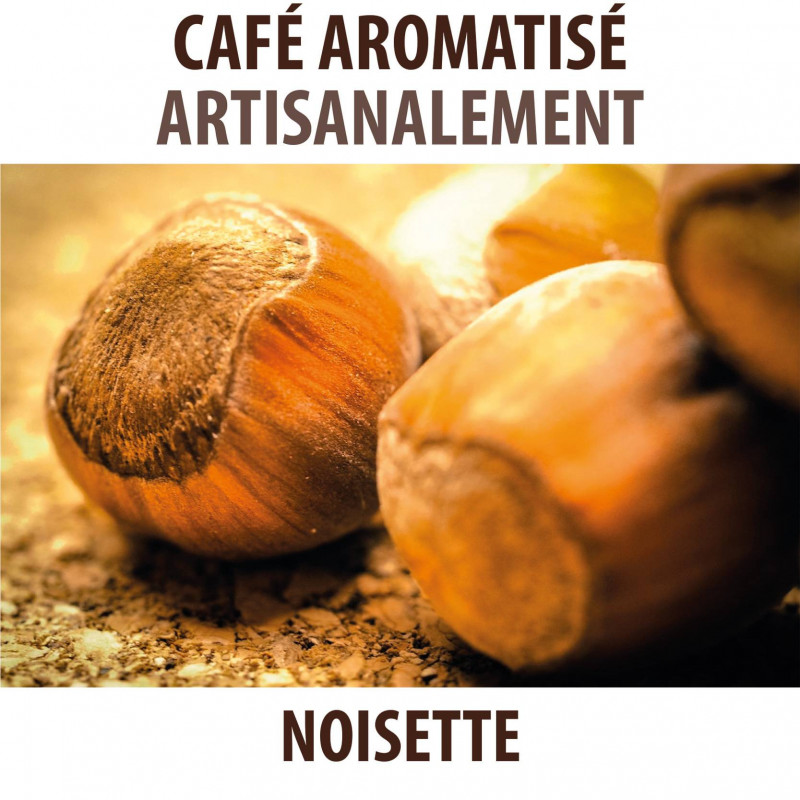 Café en Grains Aromatisé Noisette - Torréfaction Moyenne