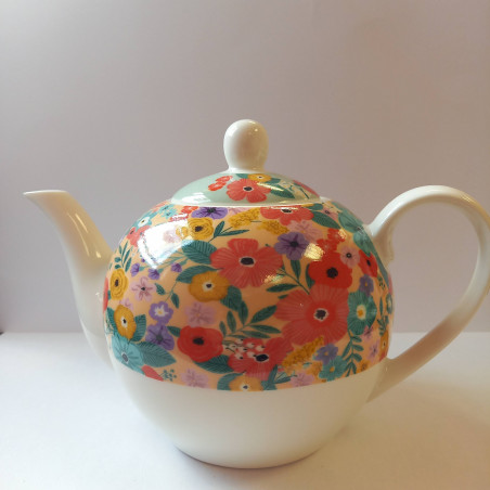 Théière porcelaine infuseur Camelia