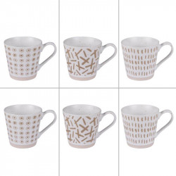 Coffret 6 mugs 34cl tara