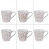 Coffret 6 mugs 34cl tara