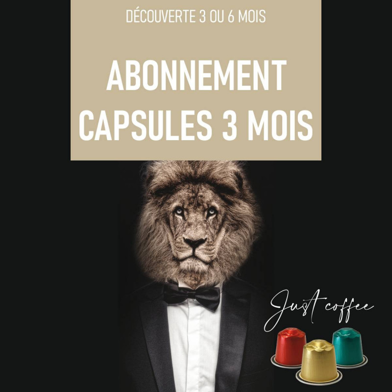 Abonnement Capsules 3 mois