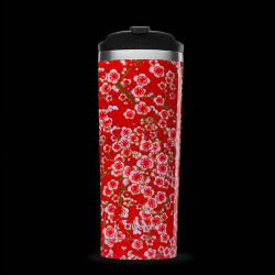 Travel mug Qwetch© Flowers...