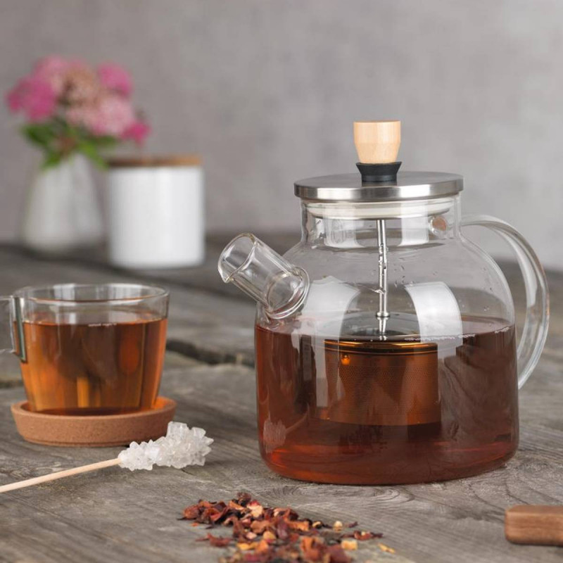 Théière en verre 1L
