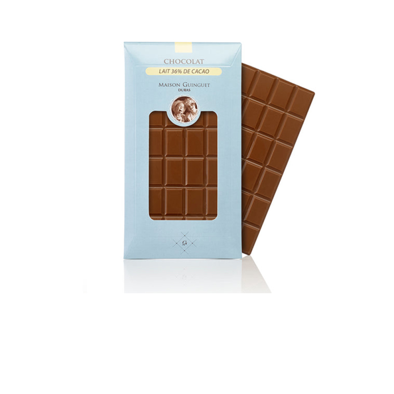 Tablette Chocolat au lait 36% cacao - Maison Guinguet